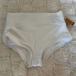PINK Victoria's Secret White High-Waisted swim bottom